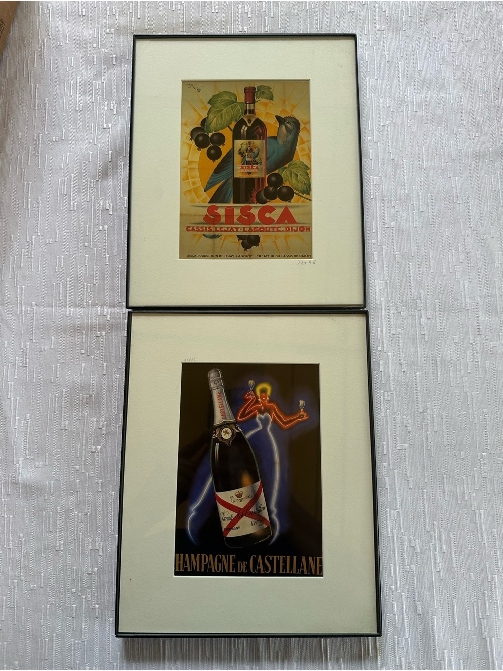 2 Iconic 1930s French Wine & Spirits Ad Repros